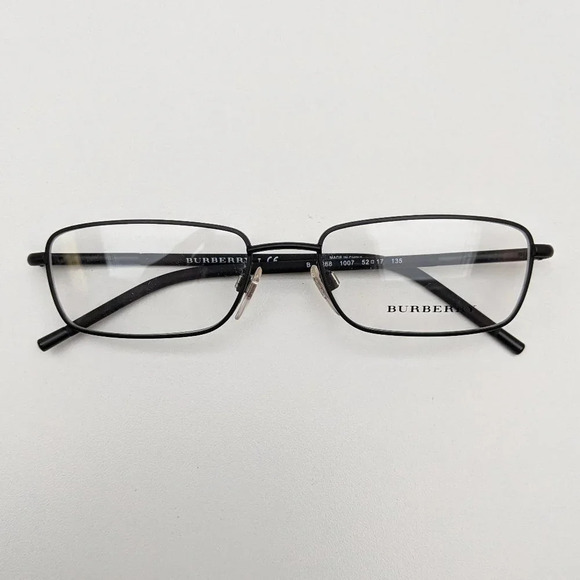 🕶️Burberry B1268 1007 Eyeglasses 52/17 135 /KAL534🕶️ - Picture 1 of 9